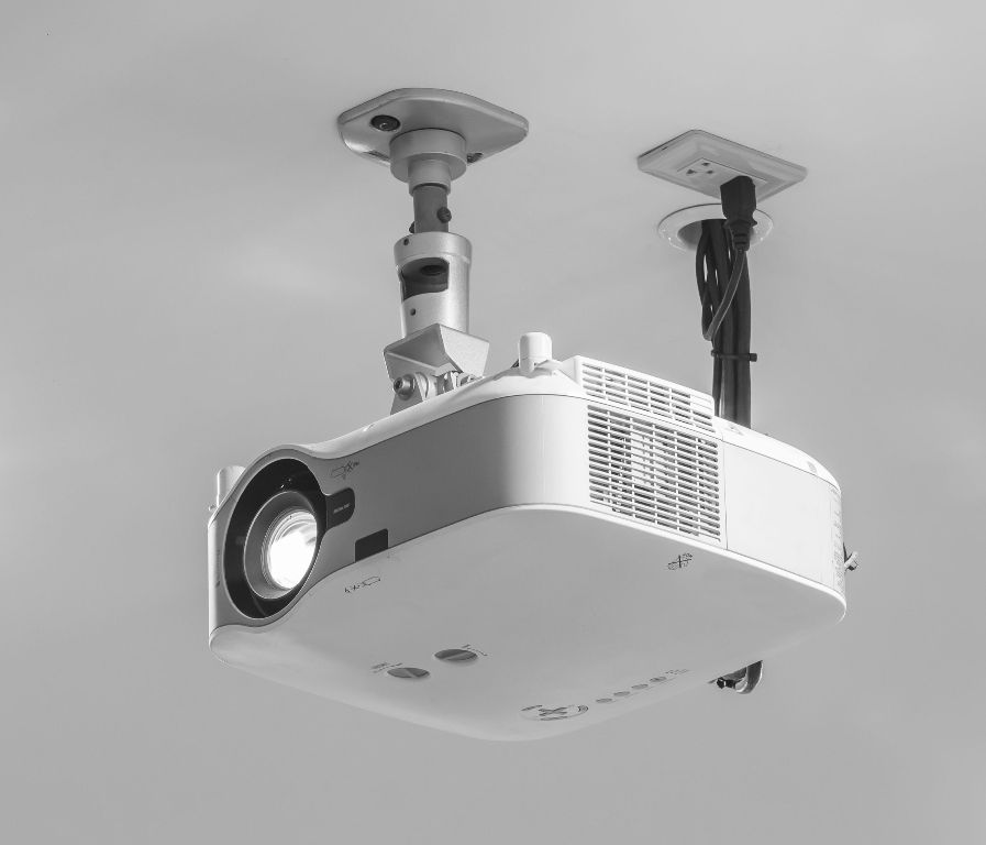 Projector on ceiling